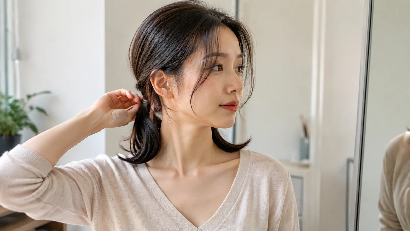 중단발 헤어스타일